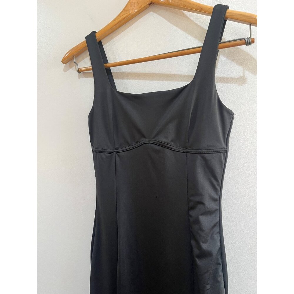 Gaze Sleeveless Midi Bodycon Dress Womens S Black Stretch Lined - Picture 2 of 9